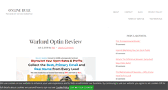 Desktop Screenshot of onlinerule.com